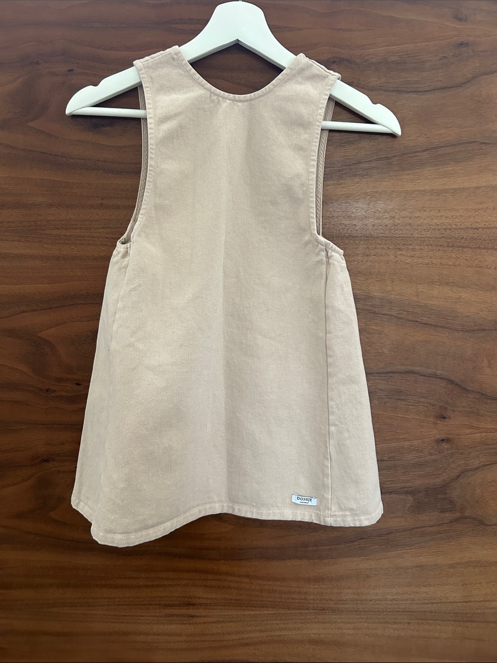 Beige cream denim dress Donsje Amsterdam’s size 6/7 girls jumper